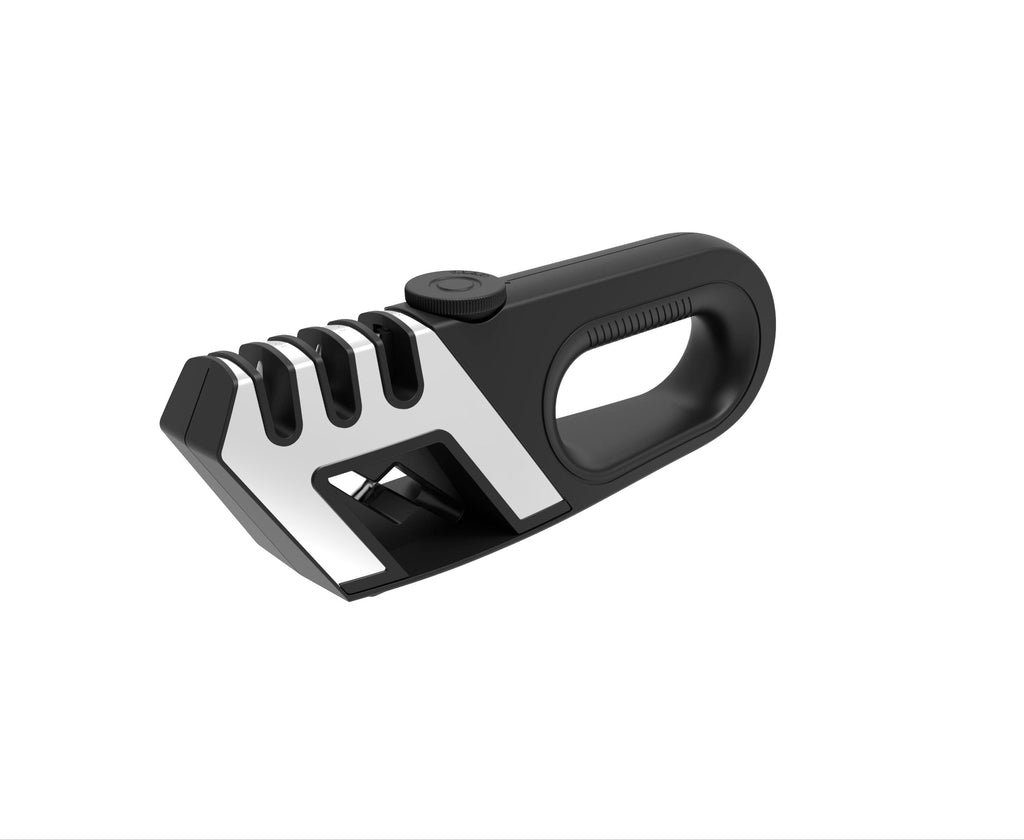 Adjustable-Angle Knife Sharpener | 3-Stage Sharpening System for Kitchen Knives & Scissors