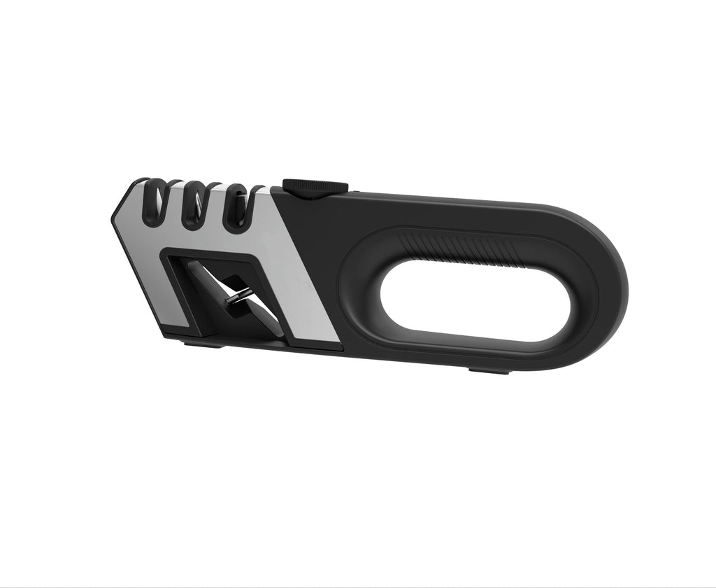 Adjustable-Angle Knife Sharpener | 3-Stage Sharpening System for Kitchen Knives & Scissors