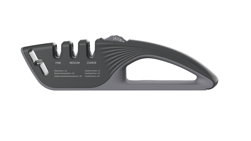 Kitchoice® 076C Professional Adjustable Kitchen Knife Sharpener – 5 Precision Sharpening Angles for Every Blade Type