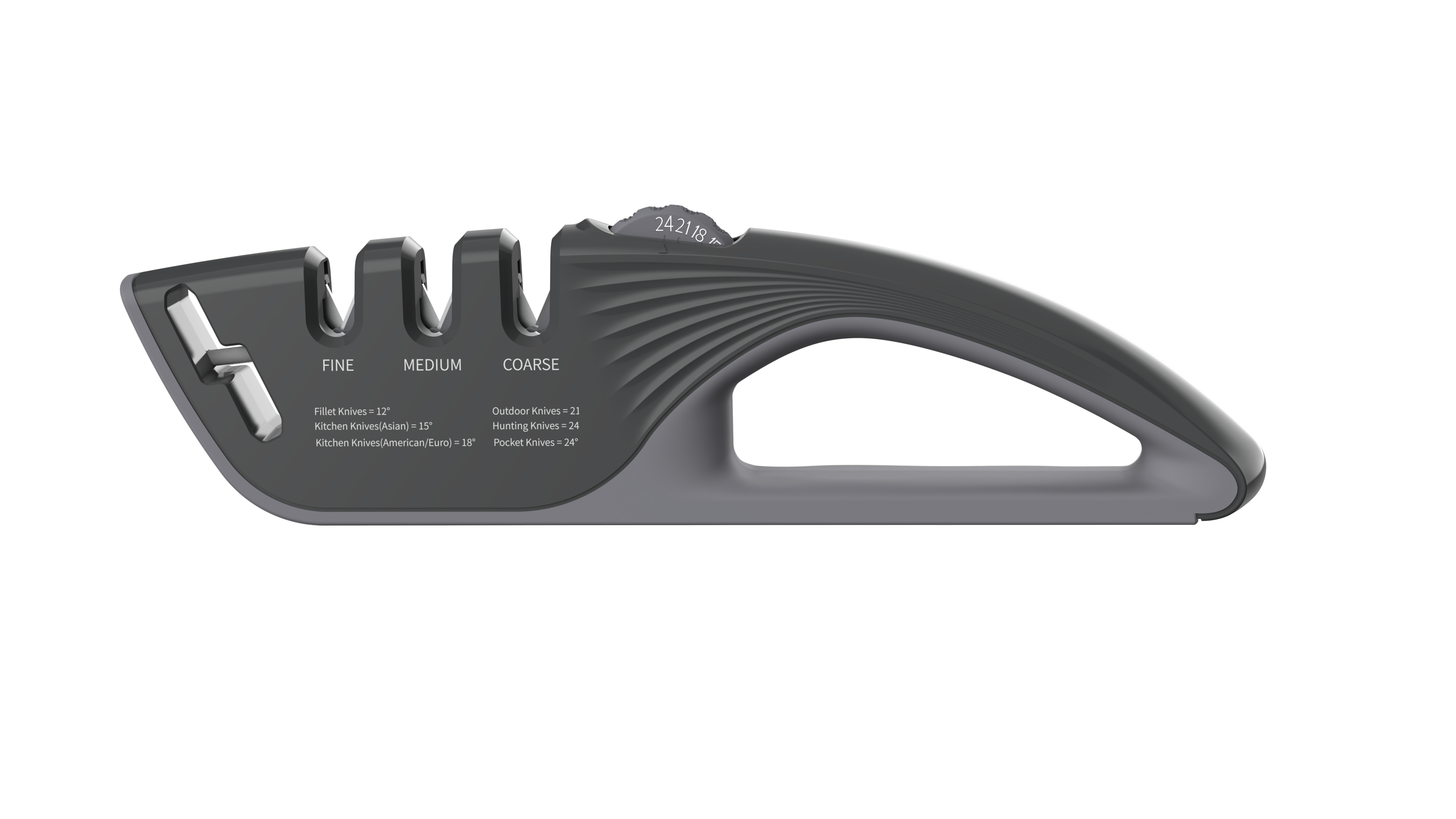 Kitchoice® 076C Professional Adjustable Knife Sharpener – 5 Precision Sharpening Angles for Every Blade Type