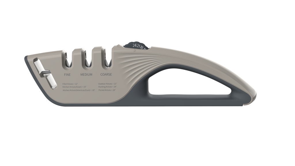 Kitchoice® 076C Professional Adjustable Kitchen Knife Sharpener – 5 Precision Sharpening Angles for Every Blade Type