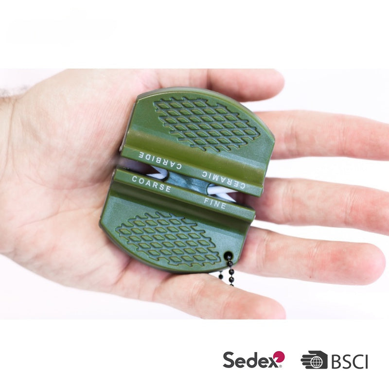 Outdoor Campain Sharpening Tool  2 step Pocket Knife Sharpeners