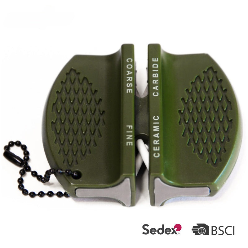 Outdoor Campain Sharpening Tool  2 step Pocket Knife Sharpeners