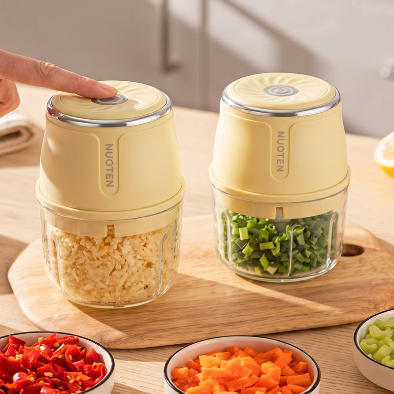 Kitchoice® Mini Food Chopper – Garlic, Veggies & Baby Food in Seconds350ML