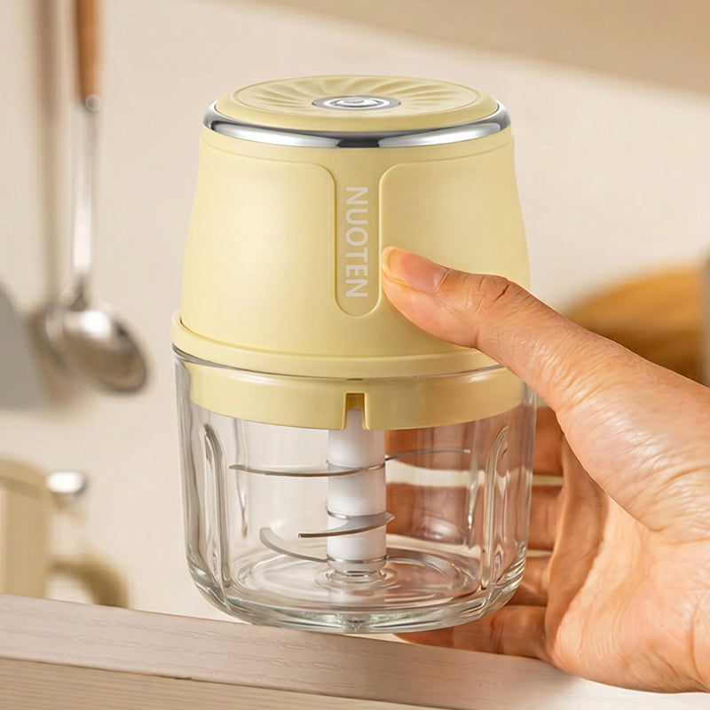 Kitchoice® Mini Food Chopper – Garlic, Veggies & Baby Food in Seconds350ML