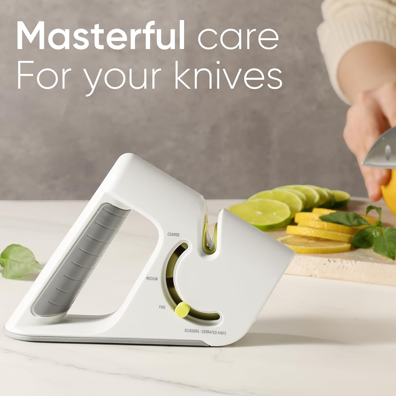 Kitchoice® 75 Multi-Function Knife Sharpener – Stylish Adjustable Sharpener for Everyday Kitchen Use