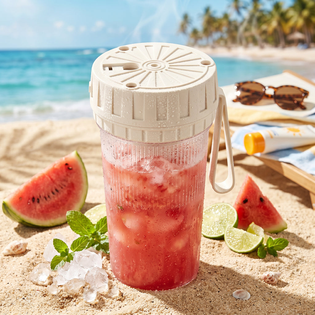 Kitchoice® Portable Blender for Smoothies USB Rechargeable Personal Juicer Cup Electric Fruit Mixer Travel Blender Bottle