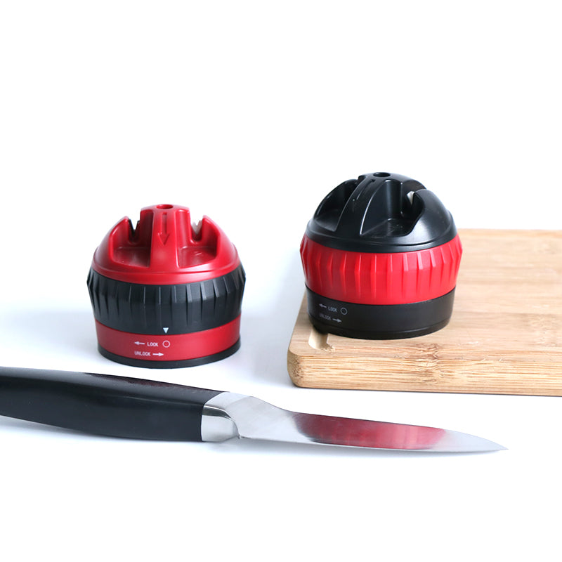 Mini Suction Base Knife Sharpener-Fast, safe, and easy sharpening for dull kitchen knives in seconds