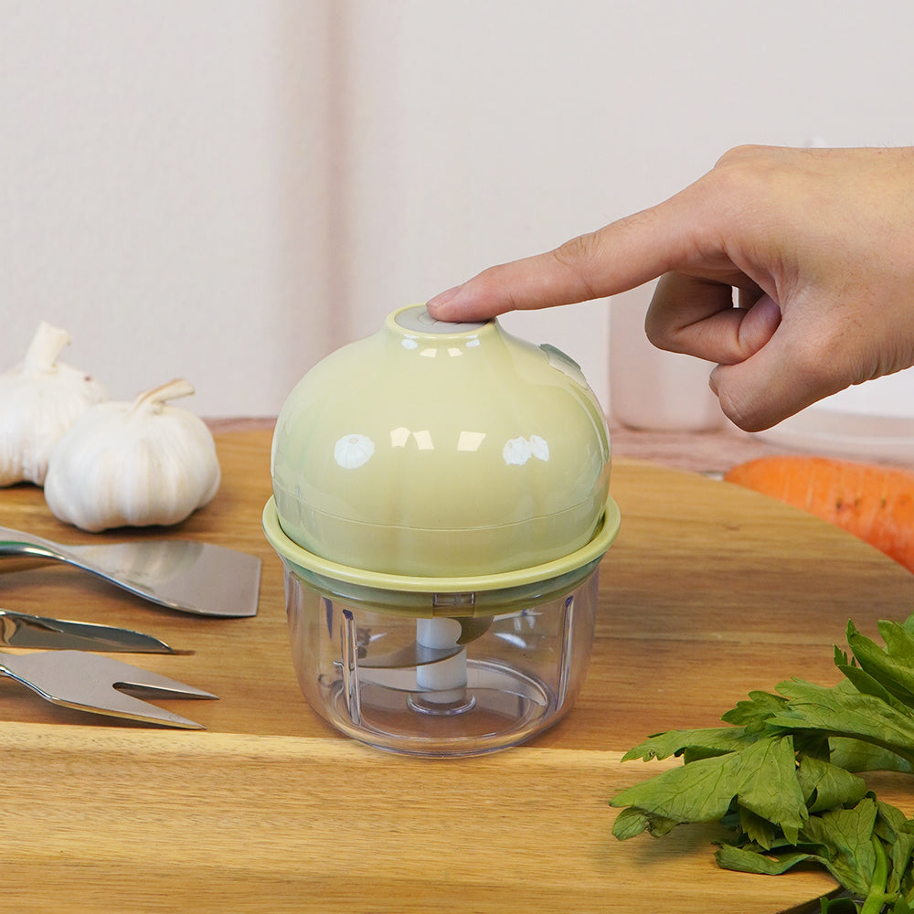 Kitchoice® JBQ01 USB Rechargeable Electric Garlic Chopper | Mini Food Processor 250ml